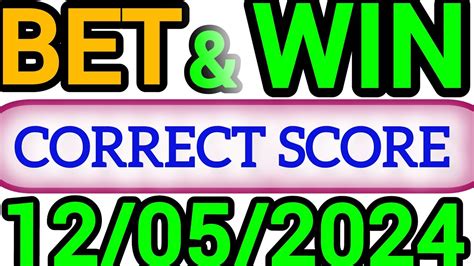 victor correct score|Correct Score Predictions for Today .